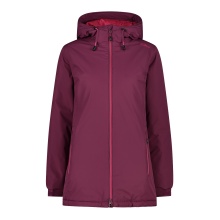 CMP Winterjacke Long Fix Hood (gefütterte Ripstop-Jacke) magentarot Damen